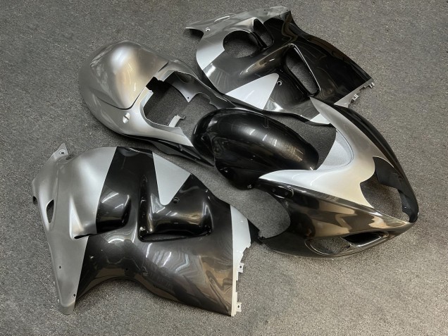 Purchase 1996-2007 Glossy Silver Black Suzuki GSXR 1300 Hayabusa Motorcycle Fairings UK