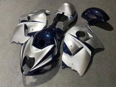 Purchase 1996-2007 Silver Blue Suzuki GSXR 1300 Hayabusa Motorcycle Fairings UK