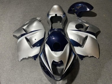 Purchase 1996-2007 Silver Blue Suzuki GSXR 1300 Hayabusa Motorcycle Fairings UK