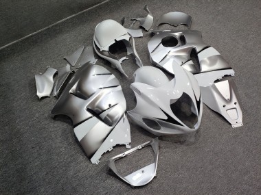 Purchase 1996-2007 Glossy White Silver Suzuki GSXR 1300 Hayabusa Motorcycle Fairings UK