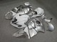Purchase 1996-2007 Glossy White Silver Suzuki GSXR 1300 Hayabusa Motorcycle Fairings UK