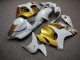 Purchase 2008-2020 Glossy White Gold Suzuki GSXR 1300 Hayabusa Motorcycle Fairings UK