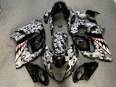 Purchase 2008-2020 Glossy Black Grey Shark Suzuki GSXR 1300 Hayabusa Motorcycle Fairings UK