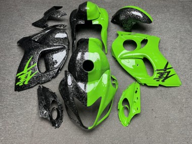 Purchase 2008-2020 Glossy Green Forged Carbon Fiber Style Split Suzuki GSXR 1300 Hayabusa Motorcycle Fairings UK