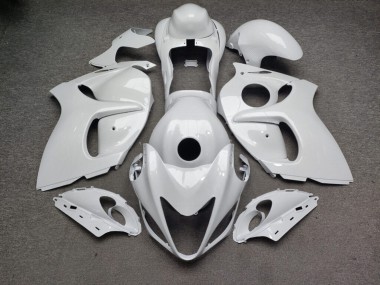 Purchase 2008-2020 Glossy White Carbon Fiber Style Suzuki GSXR 1300 Hayabusa Motorcycle Fairings UK