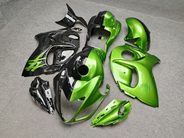 Purchase 2008-2020 Glossy Green & Black Split Suzuki GSXR 1300 Hayabusa Motorcycle Fairings UK