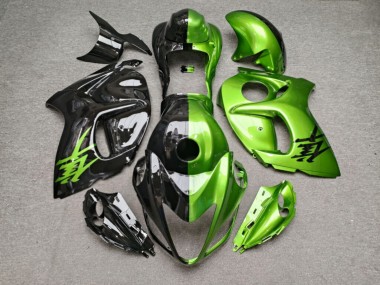 Purchase 2008-2020 Glossy Green & Black Split Suzuki GSXR 1300 Hayabusa Motorcycle Fairings UK