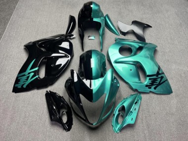 Purchase 2008-2020 Glossy Teal Black Split Suzuki GSXR 1300 Hayabusa Motorcycle Fairings UK
