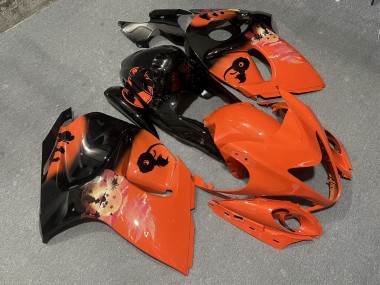 Purchase 2008-2020 Glossy Orange Black Suzuki GSXR 1300 Hayabusa Motorcycle Fairings UK