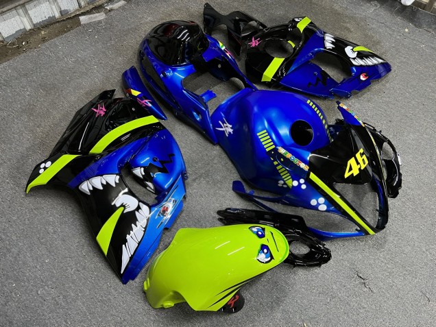 Purchase 2008-2020 Glossy Blue Green Shark Suzuki GSXR 1300 Hayabusa Motorcycle Fairings UK