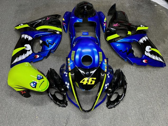 Purchase 2008-2020 Glossy Blue Green Shark Suzuki GSXR 1300 Hayabusa Motorcycle Fairings UK