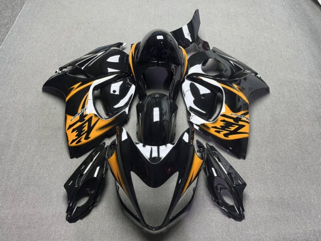 Purchase 2008-2020 Glossy Black & Orange Suzuki GSXR 1300 Hayabusa Motorcycle Fairings UK