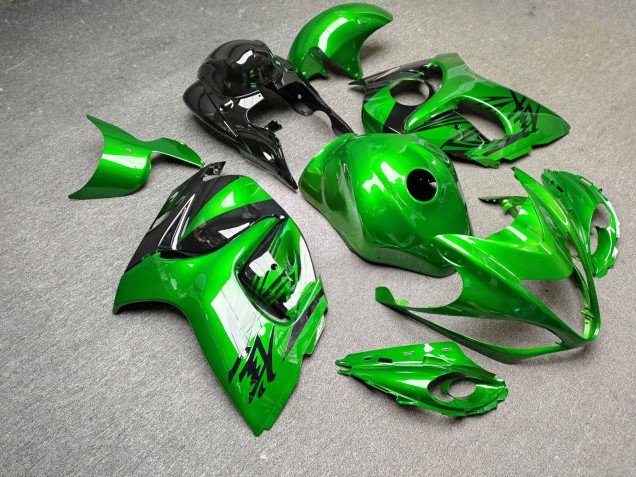 Purchase 2008-2020 Glossy Electric Green Black Suzuki GSXR 1300 Hayabusa Motorcycle Fairings UK