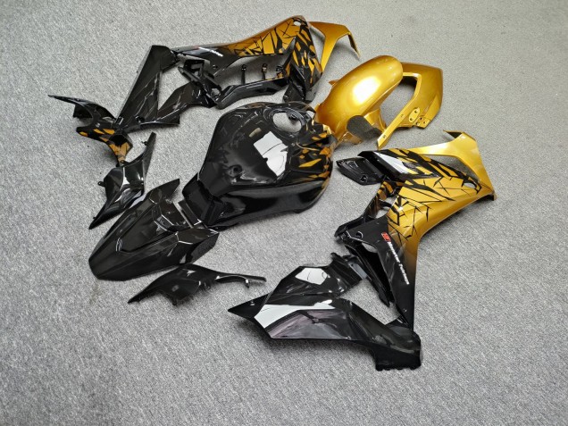 Purchase 2019-2020 Glossy Gold Black Shattered Honda CBR650R Motorcycle Fairings UK