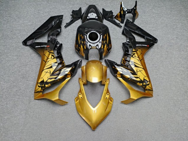Purchase 2019-2020 Glossy Gold Black Shattered Honda CBR650R Motorcycle Fairings UK