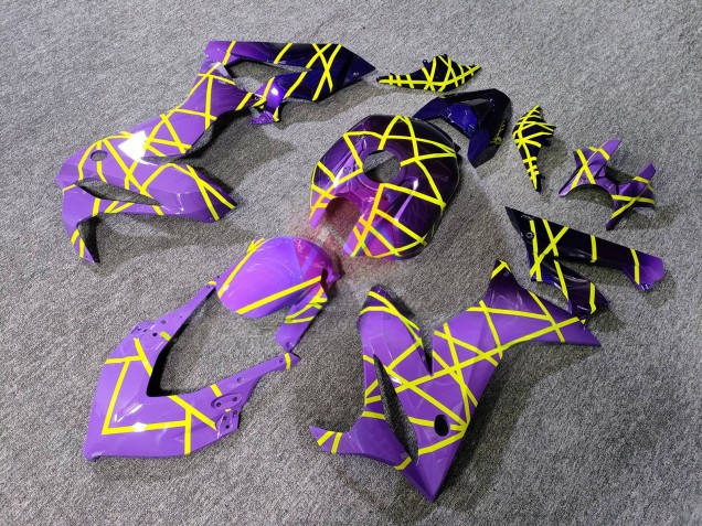 Purchase 2019-2020 Glossy Purple Lilac Fade Neon Yellow Honda CBR650R Motorcycle Fairings UK