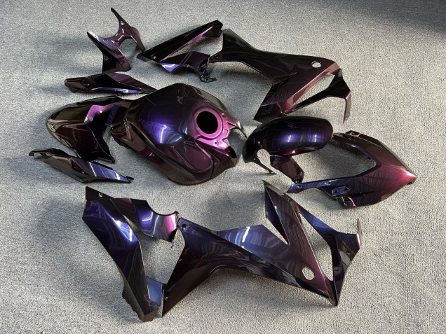 Purchase 2021-2023 Glossy Purple Blue Chameleon Honda CBR650R Motorcycle Fairings UK