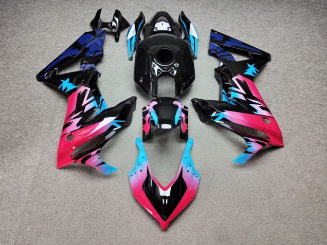 Purchase 2021-2023 Glossy Black Pink Blue Pattern Chameleon Honda CBR650R Motorcycle Fairings UK