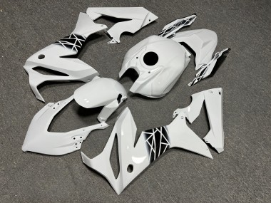 Purchase 2021-2023 Glossy White Black Pattern Honda CBR650R Motorcycle Fairings UK