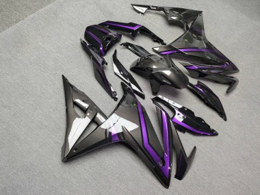 Purchase 2016-2018 Glossy Dark Grey & Black with Purple Honda CBR500R Motorcycle Fairings UK