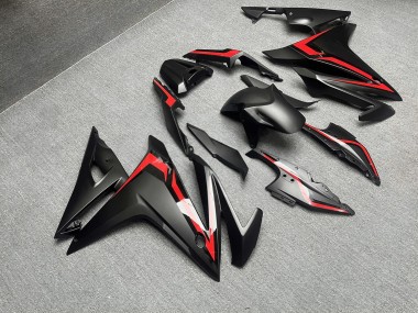Purchase 2016-2018 Matte Black with Red Honda CBR500R Motorcycle Fairings UK