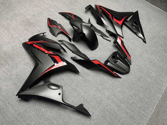 Purchase 2016-2018 Matte Black with Red Honda CBR500R Motorcycle Fairings UK