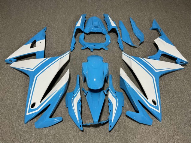 Purchase 2016-2018 Glossy Light Blue White Honda CBR500R Motorcycle Fairings UK