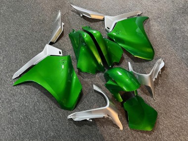 Purchase 2010-2016 Glossy Deep Green Silver Honda VFR 1200 Motorcycle Fairings UK