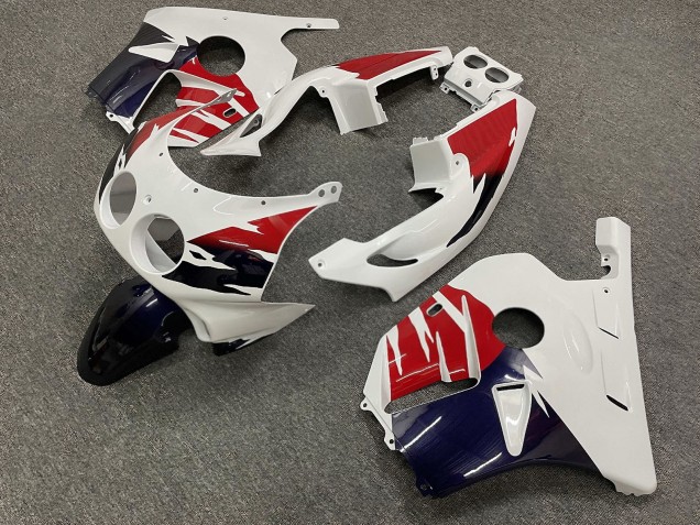 Purchase 1990-1998 Glossy White Red Blue Honda CBR250RR MC22 Motorcycle Fairings UK