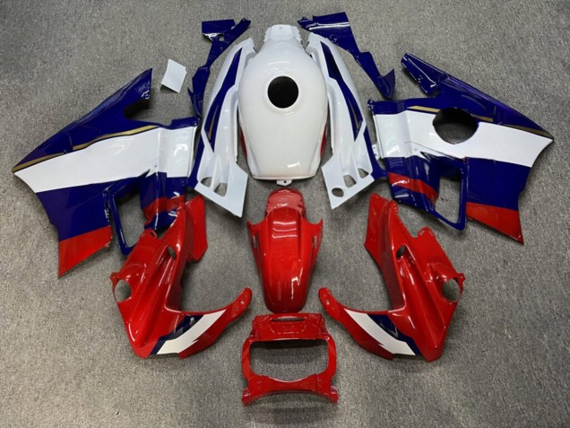 Purchase 1991-1994 Glossy Red & White with Blue Honda CBR600 F2 Motorcycle Fairings UK