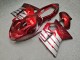 Purchase 1996-2007 Glossy Deep Red Silver Honda CBR1100XX Blackbird Motorcycle Fairings UK