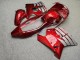 Purchase 1996-2007 Glossy Deep Red Silver Honda CBR1100XX Blackbird Motorcycle Fairings UK