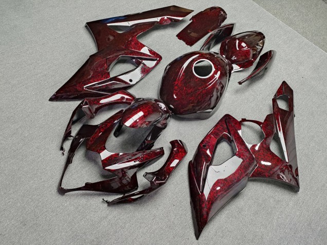 Purchase 2004-2005 Glossy Red Forged Carbon Fiber Style Honda CBR1000RR Motorcycle Fairings UK