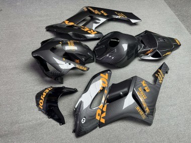 Purchase 2004-2005 Glossy Carbon Fiber Style with Orange Honda CBR1000RR Motorcycle Fairings UK