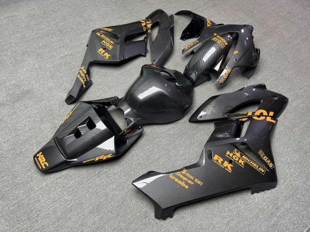 Purchase 2004-2005 Glossy Carbon Fiber Style with Orange Honda CBR1000RR Motorcycle Fairings UK