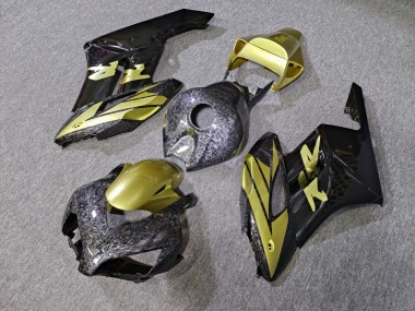 Purchase 2004-2005 Glossy Forged Carbon Fiber Style Gold Honda CBR1000RR Motorcycle Fairings UK