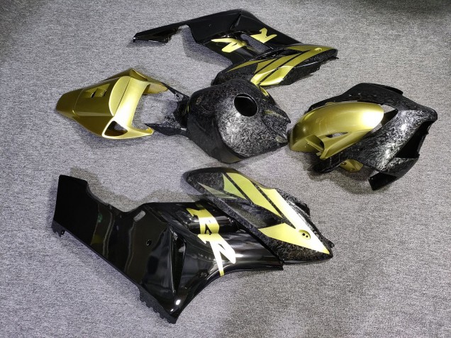 Purchase 2004-2005 Glossy Forged Carbon Fiber Style Gold Honda CBR1000RR Motorcycle Fairings UK