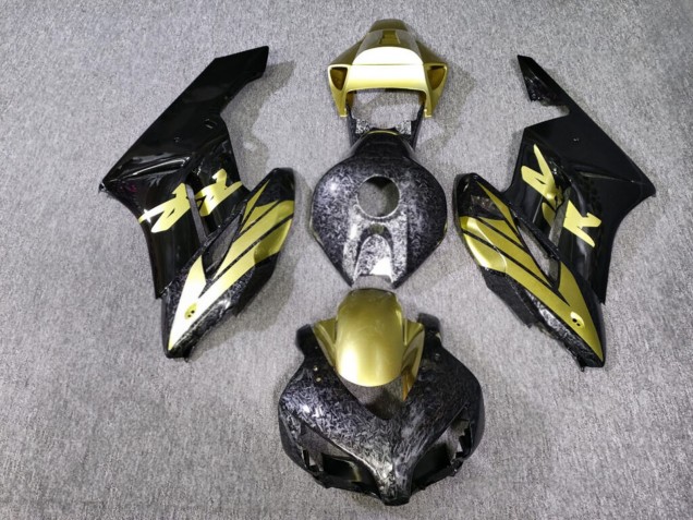 Purchase 2004-2005 Glossy Forged Carbon Fiber Style Gold Honda CBR1000RR Motorcycle Fairings UK