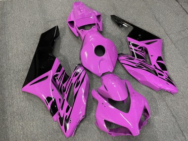 Purchase 2004-2005 Glossy Pink Black Flame Honda CBR1000RR Motorcycle Fairings UK