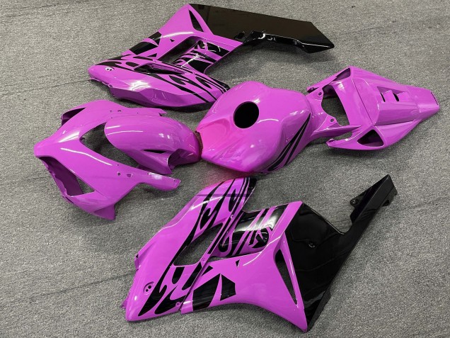 Purchase 2004-2005 Glossy Pink Black Flame Honda CBR1000RR Motorcycle Fairings UK