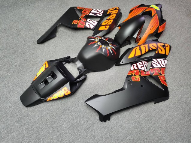 Purchase 2004-2005 Matte Black & Orange Rossi Honda CBR1000RR Motorcycle Fairings UK
