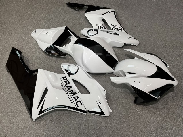 Purchase 2004-2005 Glossy White Black Pramac Honda CBR1000RR Motorcycle Fairings UK