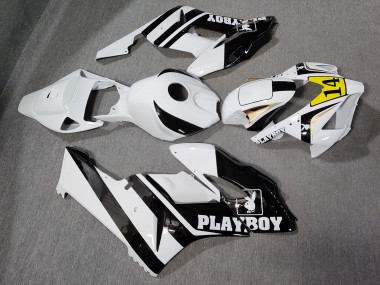 Purchase 2004-2005 Glossy White Black Playboy Honda CBR1000RR Motorcycle Fairings UK