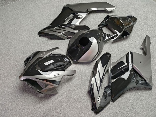 Purchase 2004-2005 Glossy Black & Silver Honda CBR1000RR Motorcycle Fairings UK