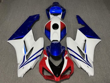 Purchase 2004-2005 Glossy Red & White with Blue Honda CBR1000RR Motorcycle Fairings UK