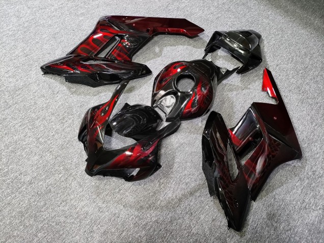 Purchase 2004-2005 Red Flame Honda CBR1000RR Motorcycle Fairings UK