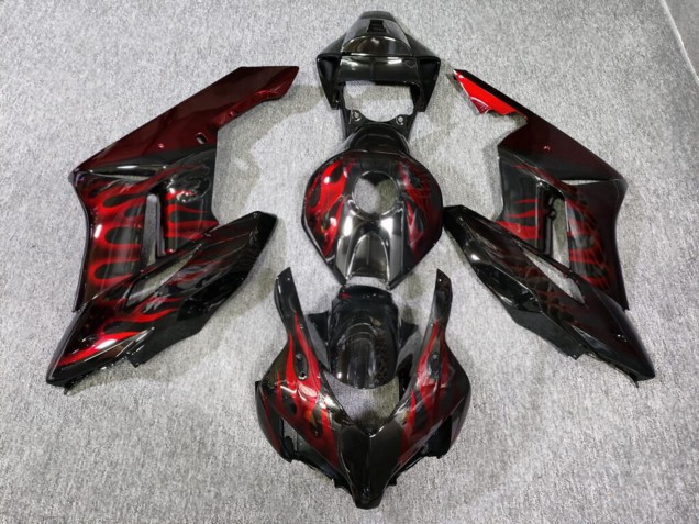 Purchase 2004-2005 Red Flame Honda CBR1000RR Motorcycle Fairings UK