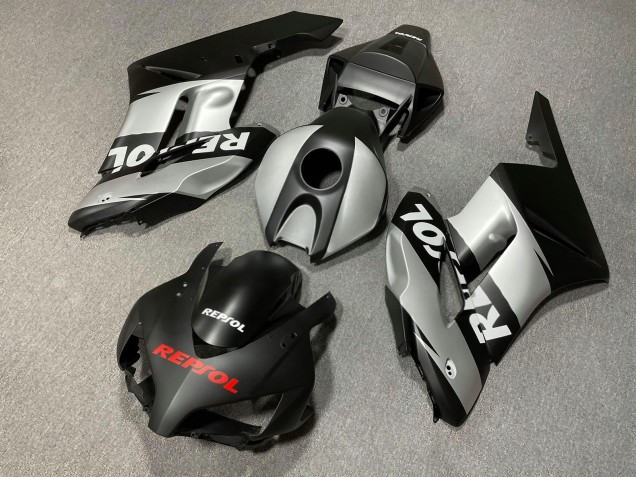 Purchase 2004-2005 Matte Black Silver Repsol Honda CBR1000RR Motorcycle Fairings UK