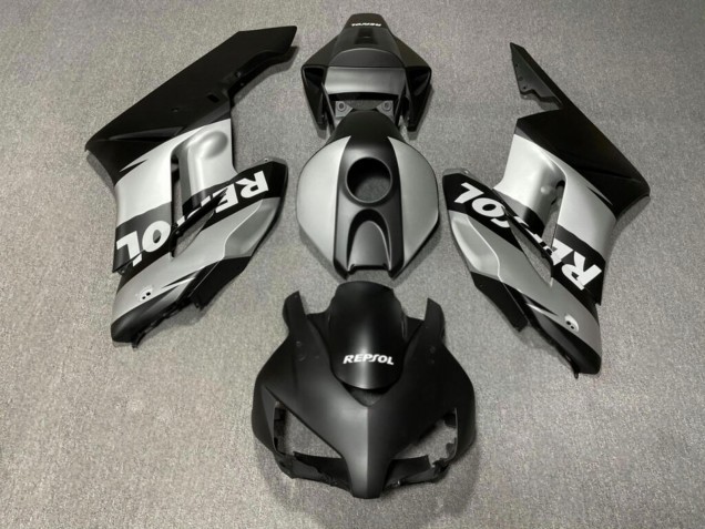 Purchase 2004-2005 Matte Black Silver Repsol Honda CBR1000RR Motorcycle Fairings UK