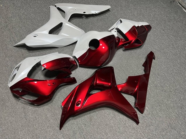 Purchase 2006-2007 Glossy Pearl White & Deep Red Split Honda CBR1000RR Motorcycle Fairings UK